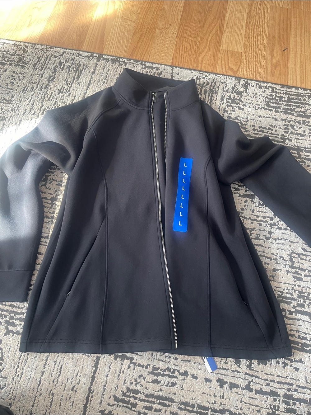 32 Degrees Women's Black Zip-Up Utility Jacket